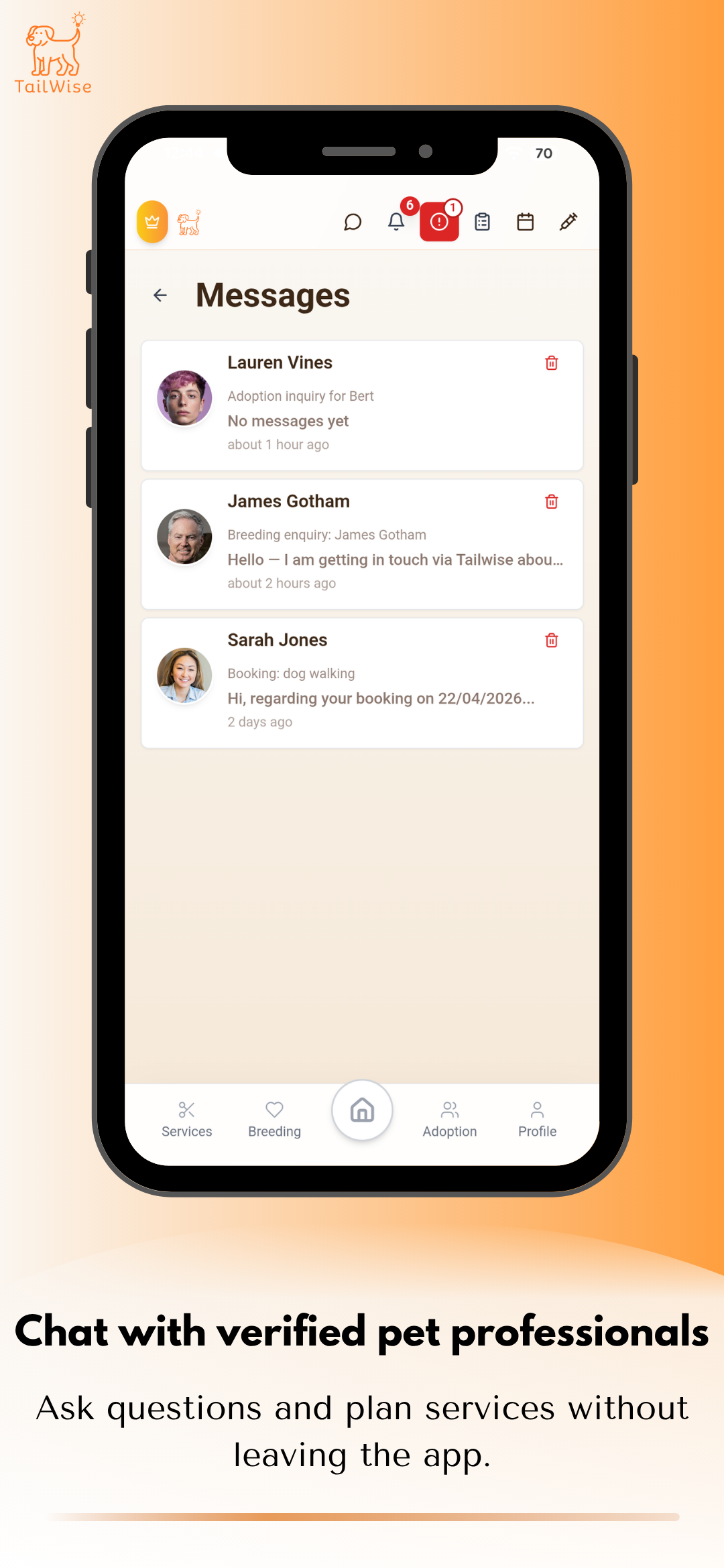 In-app messaging