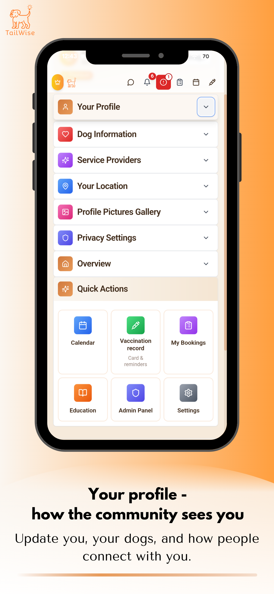 Service provider profile
